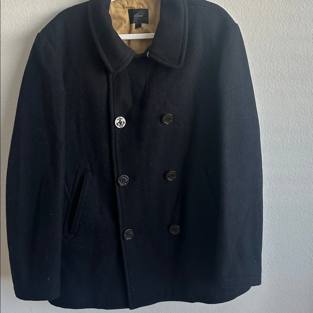J. Crew Baywaters Peacoat Men’s size Large - Picture 2 of 8
